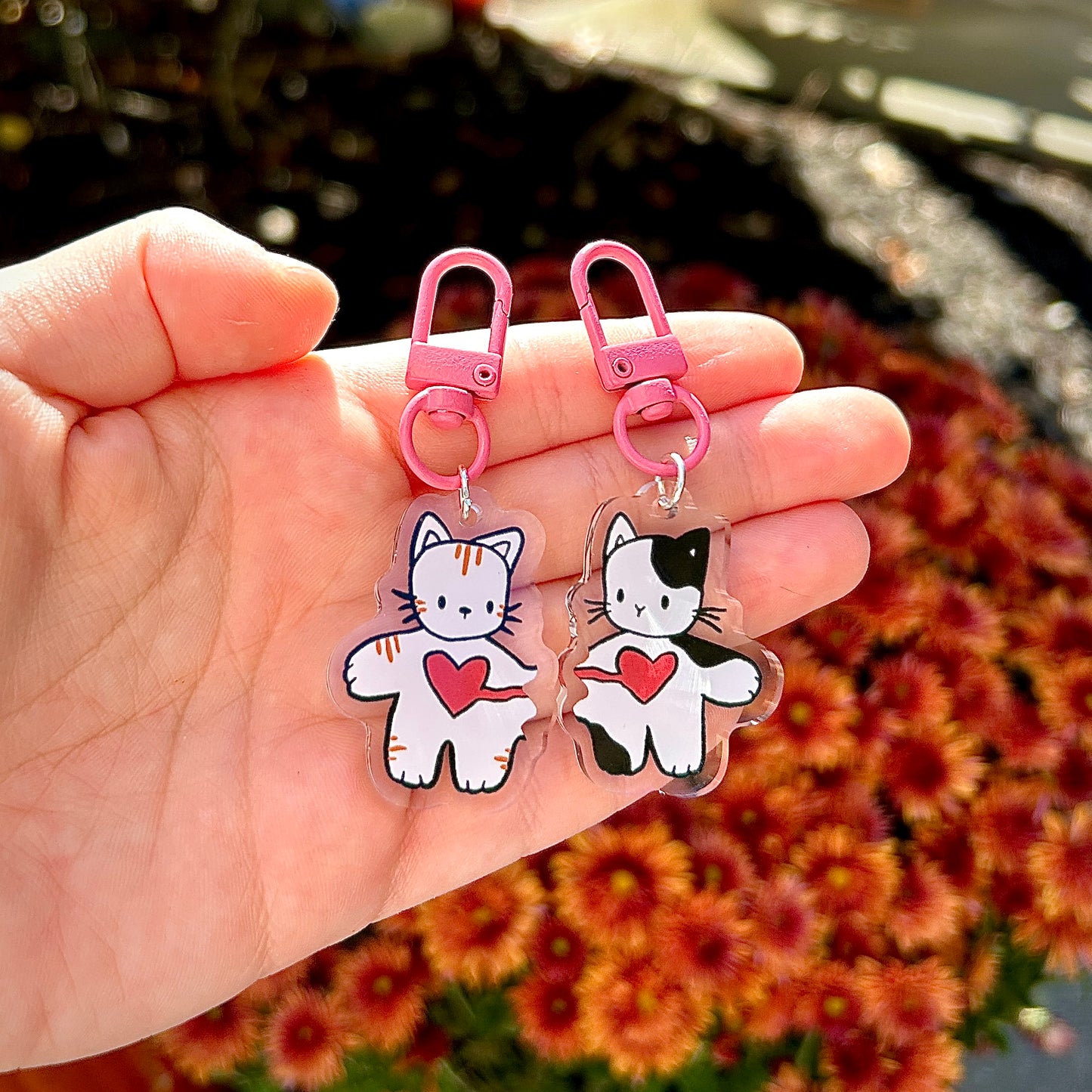 Bestie Cats - Pair Keychains