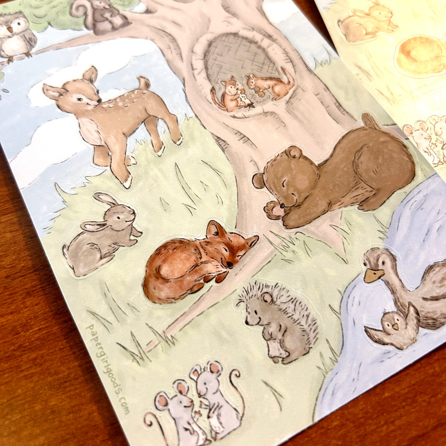 Woodland Critters Sticker Sheet