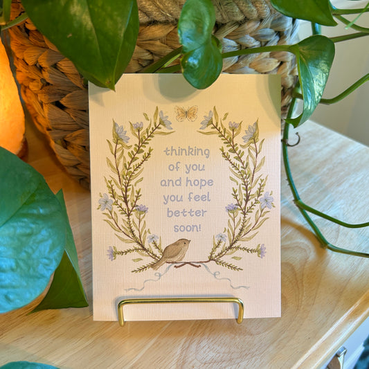 Get Well Floral Card