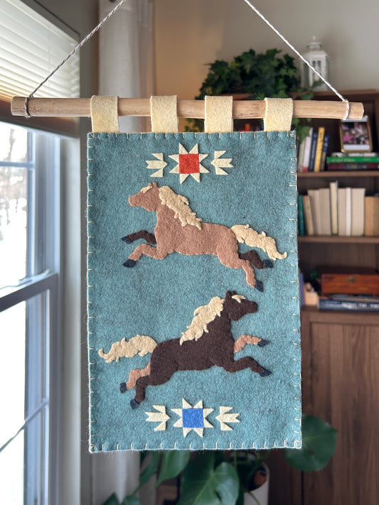 Felt Horse Banner