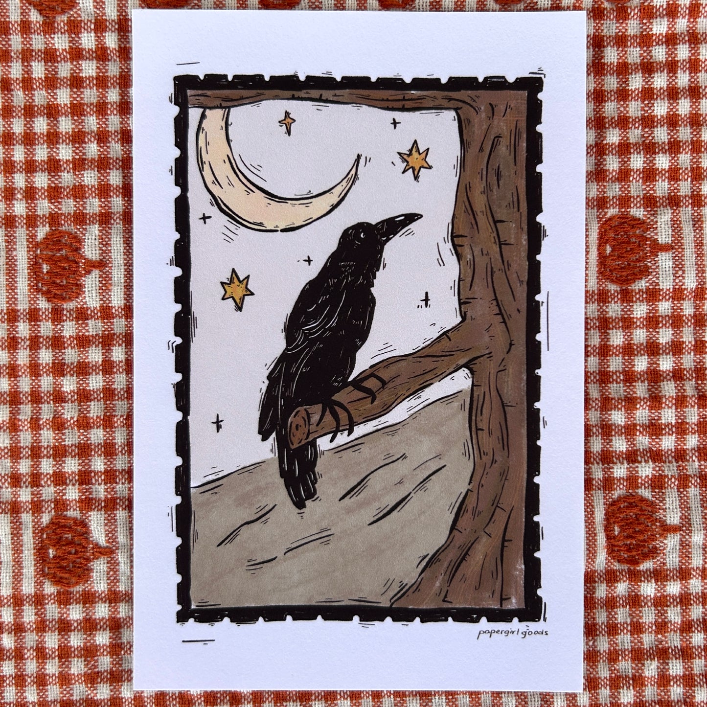 Raven’s Night Autumn Print