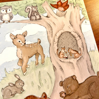 Woodland Critters Sticker Sheet