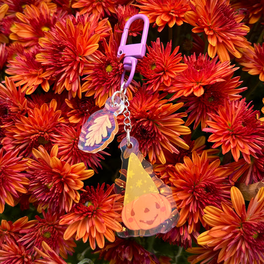 Pumpkin Charm Keychain