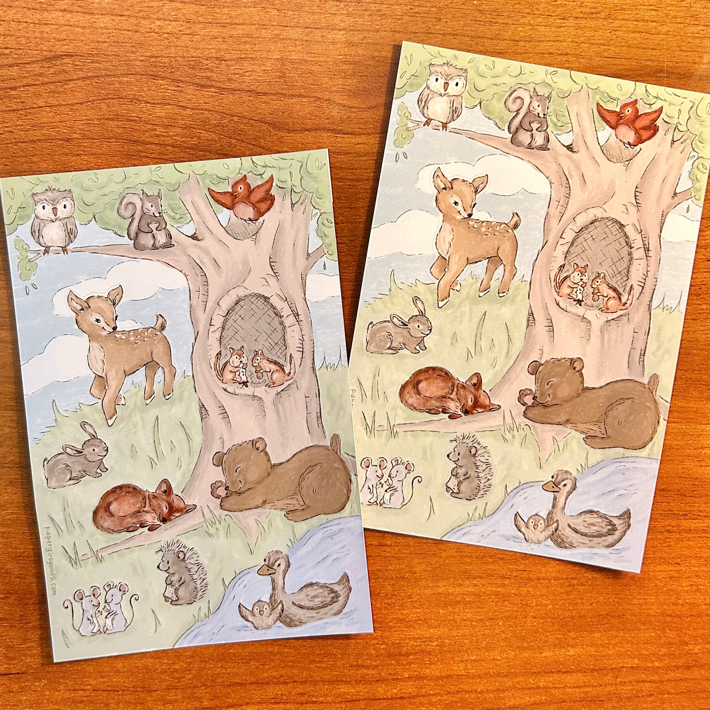 Woodland Critters Sticker Sheet