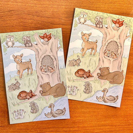 Woodland Critters Sticker Sheet