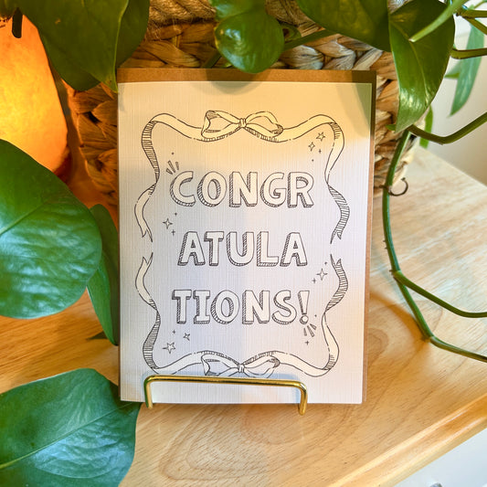 Congrats Banner Card