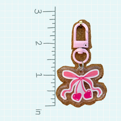 Pink Bow Keychain