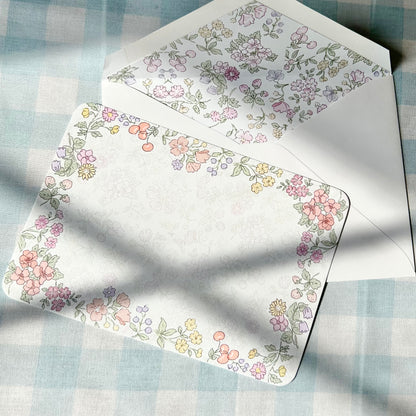 Floral Flat Card