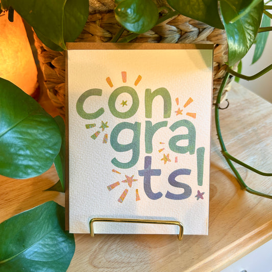 Colorful Congrats Card