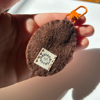 Felt Keychain - pumpkin