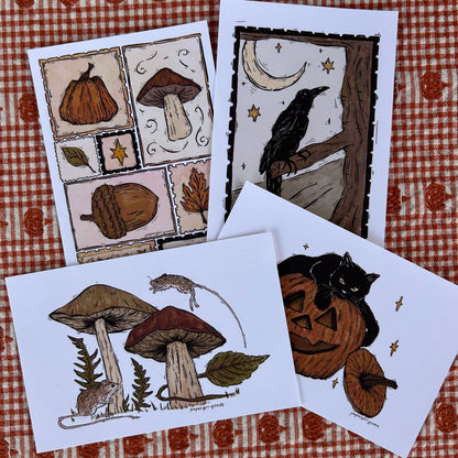 Autumn Stamps Print