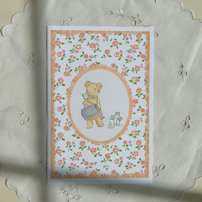 Storybook Floral Postcard - Single Postcard