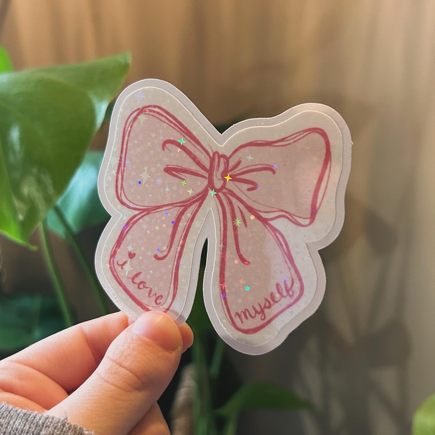 Love Myself Bow - single sticker