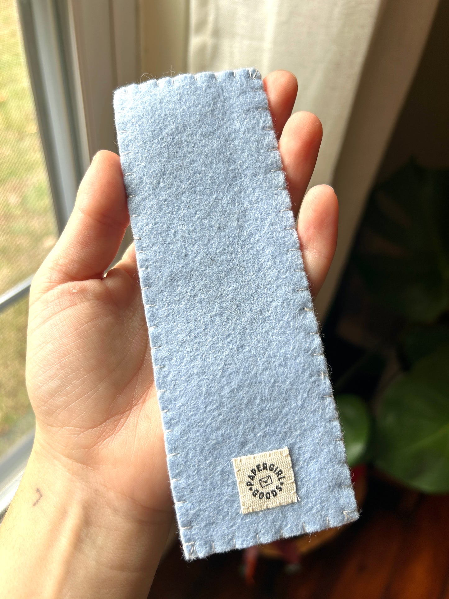 Quilt Stars Felt Embroidered Bookmark