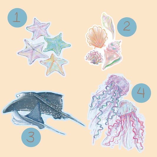 Ocean Life Sticker - Singles