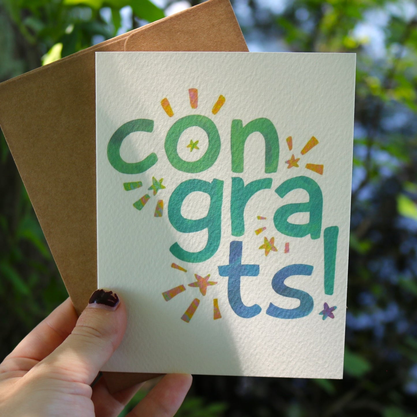 Colorful Congrats Card