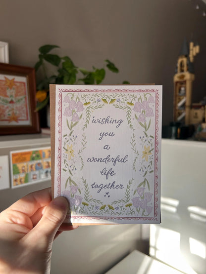 A Wonderful Life - Engagement, Wedding, or Bridal Shower Card