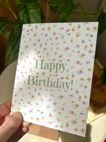 Petit Florals Birthday Card