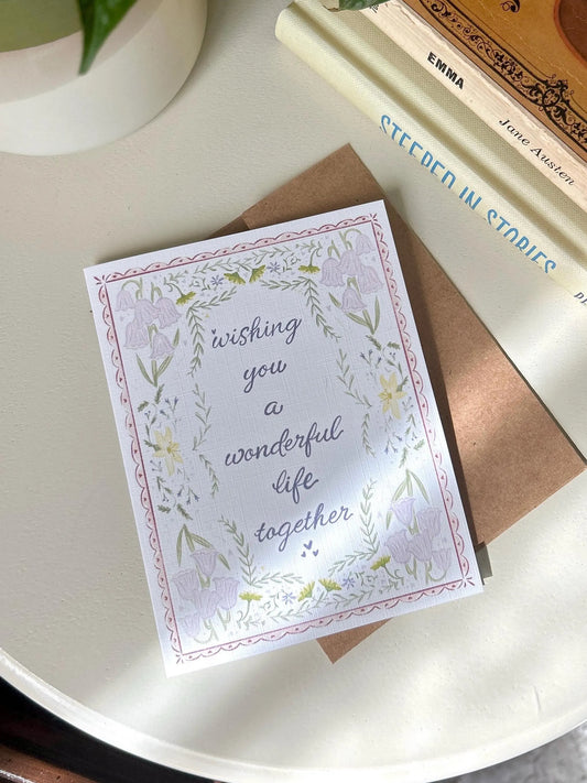 A Wonderful Life - Engagement, Wedding, or Bridal Shower Card