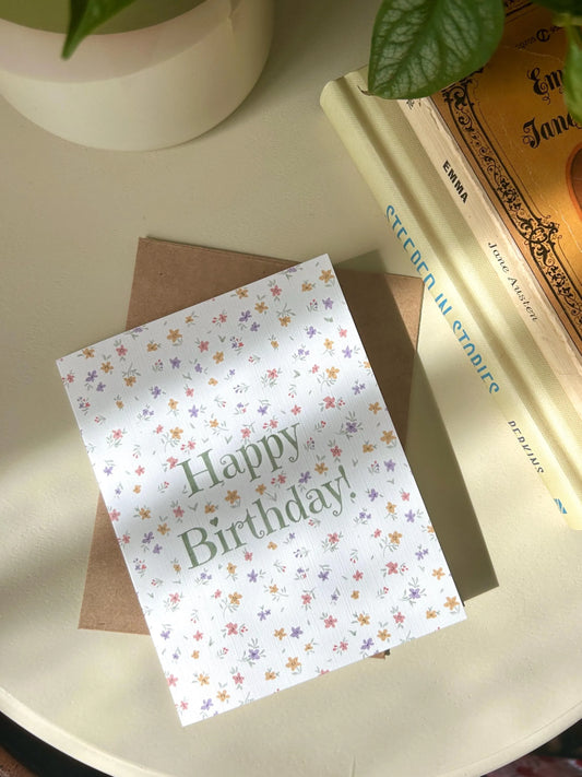 Petit Florals Birthday Card