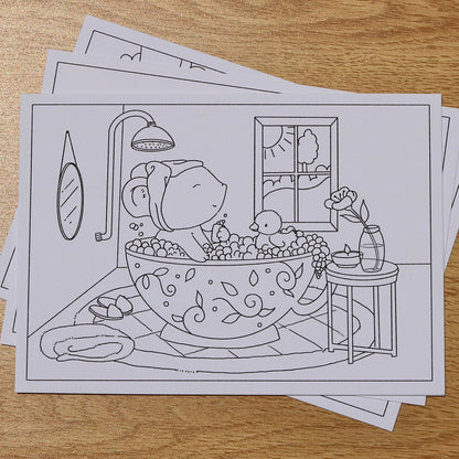 Mouse Activities Coloring Pages