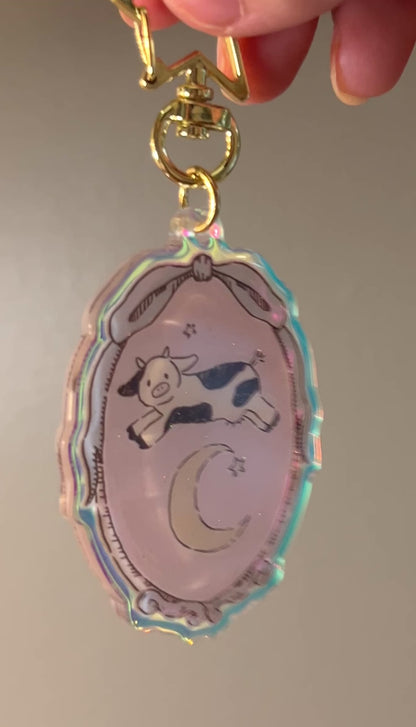 Sun and Moon Keychain